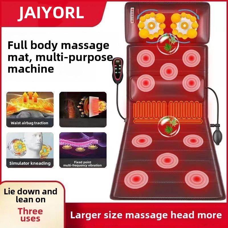 Multifunctioneel Lendenwervel Tractie Massage Matras Kussen Volledig Lichaam Elektrisch Schouder Nek Taille Rug Vibraties Afneembaar Cadeau