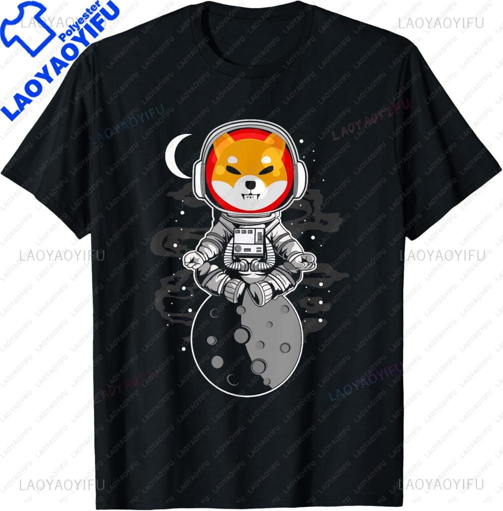 Shiba Inu Spacesuit Moon Shib Army Crypto Token Coin TShirt Kawayi Y2k Unisexs Clothing Graphic T Shirts Camiseta Hombre