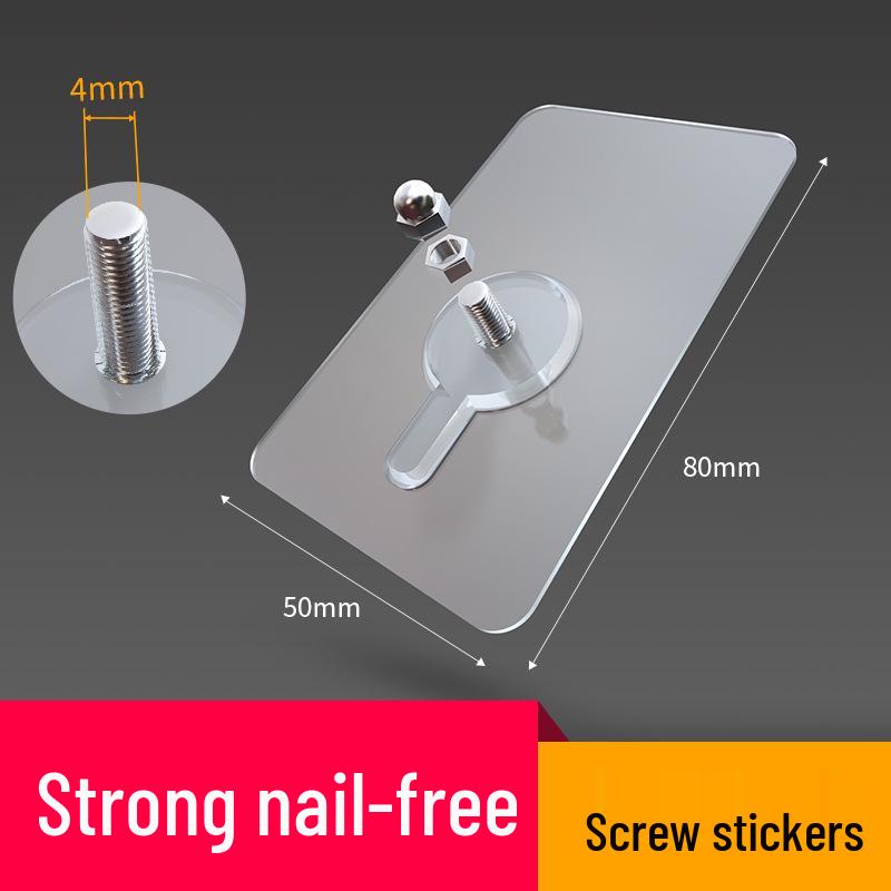 Beznástrojový beze stopový háček: Silná samolepka pro zavěšení rámů nebo polic bez hřebíků