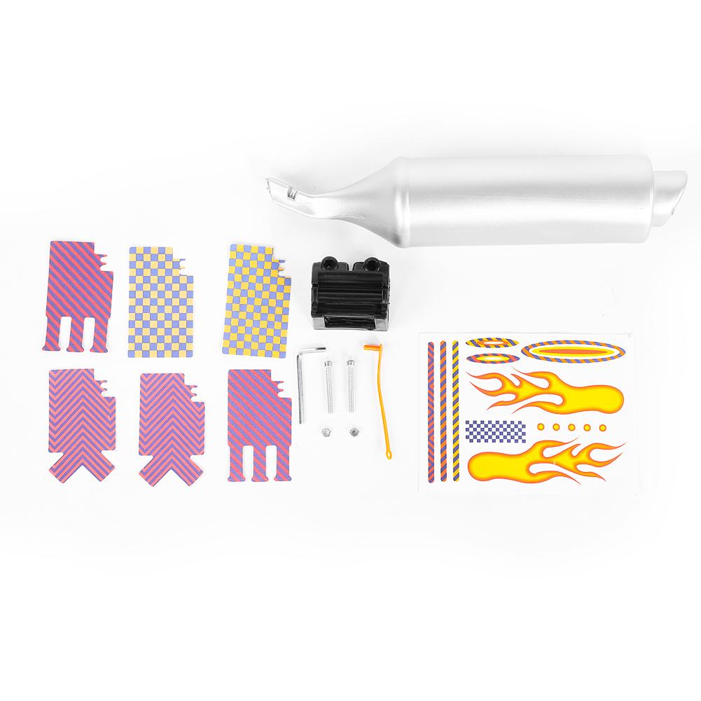 Σύστημα Εξάτμισης Σωλήνα Turbo Ποδηλάτου Δημιουργός Ήχου Ακτίνων Ποδηλάτου Κιτ Motocards