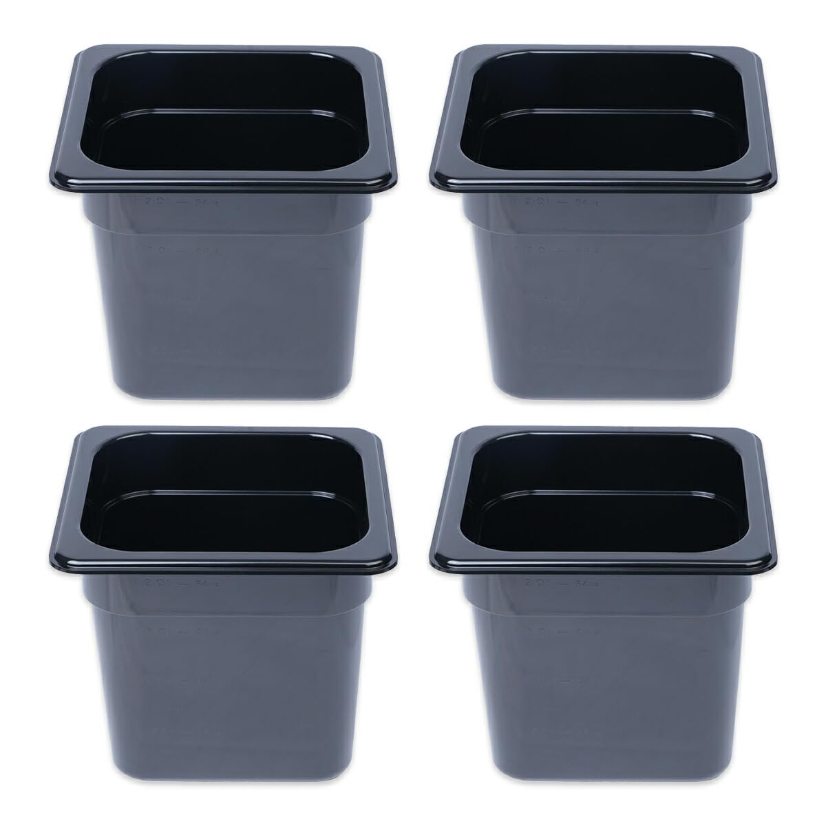 

Thunder Group Гастроемкость 150мм Набор Моющийся в посудомоечной машине Промышленный 1/6, Глубокий, 4, Безопасный, Поликарбонат, Использование, Черный, PLPA8166BK-4S чёрный