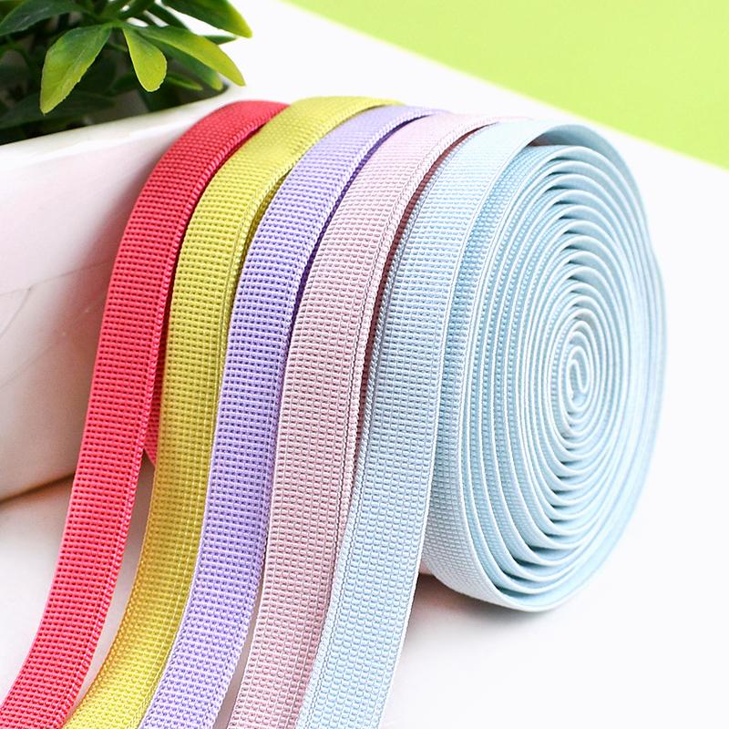 Cinta Elástica Antideslizante de 2/5/10/20M, 10mm de Estiramiento, Bandas de Goma de Silicona Elástica para Tirantes de Sujetador, Ropa Interior, Cinturones, Cintas, Accesorio de Recorte para Costura