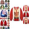 Festive Men's Christmas 3d Graphic Print Pullover Hoodie Sweatshirt With Soft Material