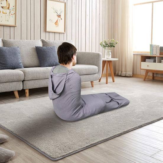 Compression Sleep Sack Portable Sleeping Wrap with Hood Stretchable Thin Sleep Sack for Adults Teens Anxiety Relief Alternative To Weighted Blankets