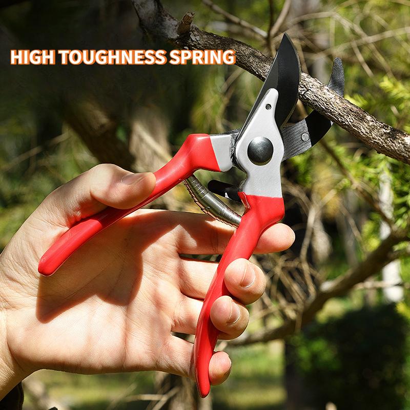 Stainless Steel Garden Pruning Shears Heavy-Duty & Ergonomic Clippers for Effortless Plant Trimming Flower/Tree Branch Cutting and Styling