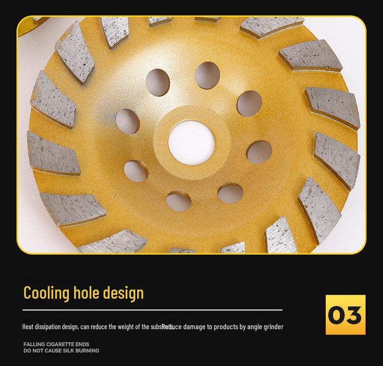 Durable Thickened Diamond Grinding Wheel for Concrete and Stone Angle Grinders