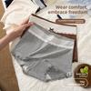Big Size Girl Spring and Autumn Lovely Pure Cotton 10a Bacteriostatic Extended Crotch Flat Angle Panties