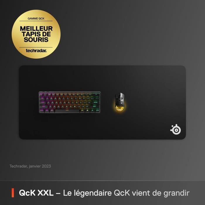 Gaming-Mauspad - steelseries - qck xxl - mit mikrogeprägter Oberfläche - 900 x 400 mm x 2 mm - schwarz