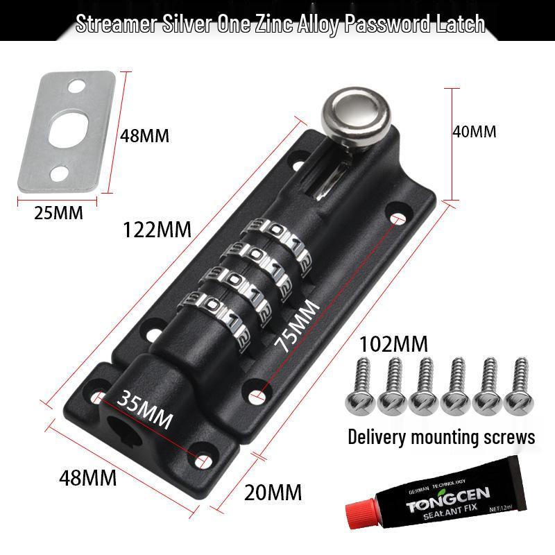 

Уличный кодовый замок-болт из цинкового сплава для деревянных ворот и дверей