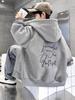 Kids' Trendy Zipper Hoodie: Autumn/Winter Velvet-Lined Loose Cardigan for Boys & Girls