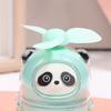 Sevimli Panda Mini El Vantilatörü Soğutucu Taşınabilir Çizgi Film El Tipi USB Şarj Edilebilir Vantilatör Öğrenci Ofis Dış Mekan Yaz