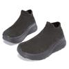 New spring fly-woven socks and shoes for couples with wide feet and velvet thick soles, comfortable and casual daily commuting