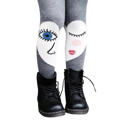 baby girl tights with printed shoes