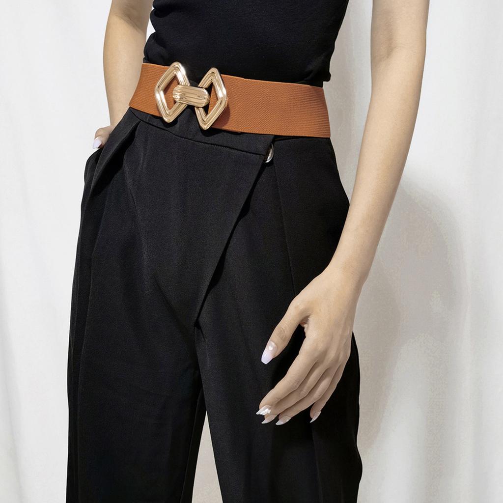 Dehnbarer Taillenformer Elegante breite Kette für Kleid Elastischer Bund Trendige Unterbrust-Taillenkette Breiter Gürtel