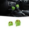 For 2018+ JL JLU JT Jeep Wrangler 4WD Console Gear Shift Knob Covers Trim Green