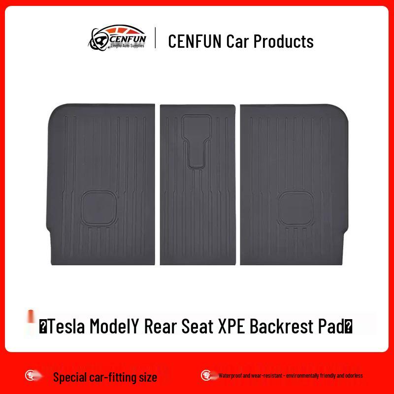 Non-Slip XPE TPE Floor Mats & Trunk Mat for Tesla Model 3/Y, Left & Right-Hand Drive, with Backrest & Foot Pads