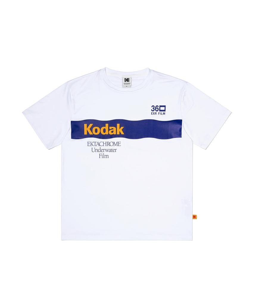 KODAK Summer Rash Guard Short Sleeve T-Shirt White
