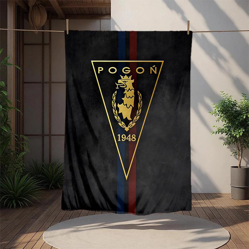 Mks Pogo Szczecin Flannel Blanket Soft Warm All-Season Throw, Design for Camping, Car Travel, Hiking Sofa, Bed, Office Perfect Gift for Parties