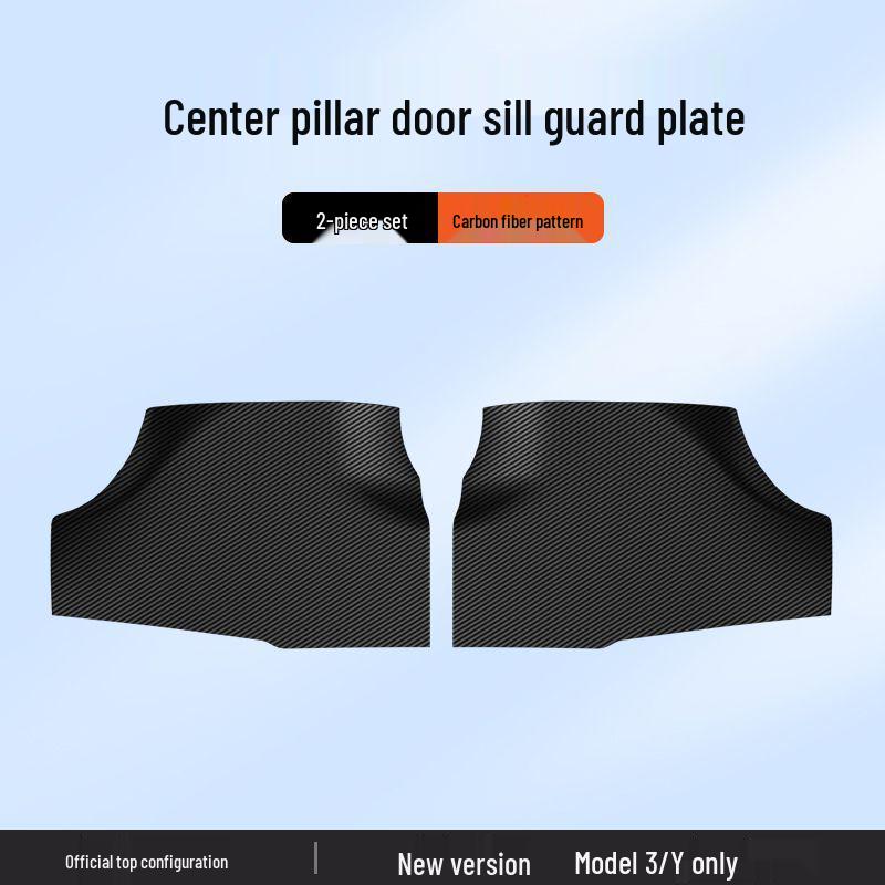

Tesla Model Y facelift and Model 3 Carbon Fiber Passenger Side Sill Strips & B-Pillar Corner Protector Facelift model 3 exclusive
