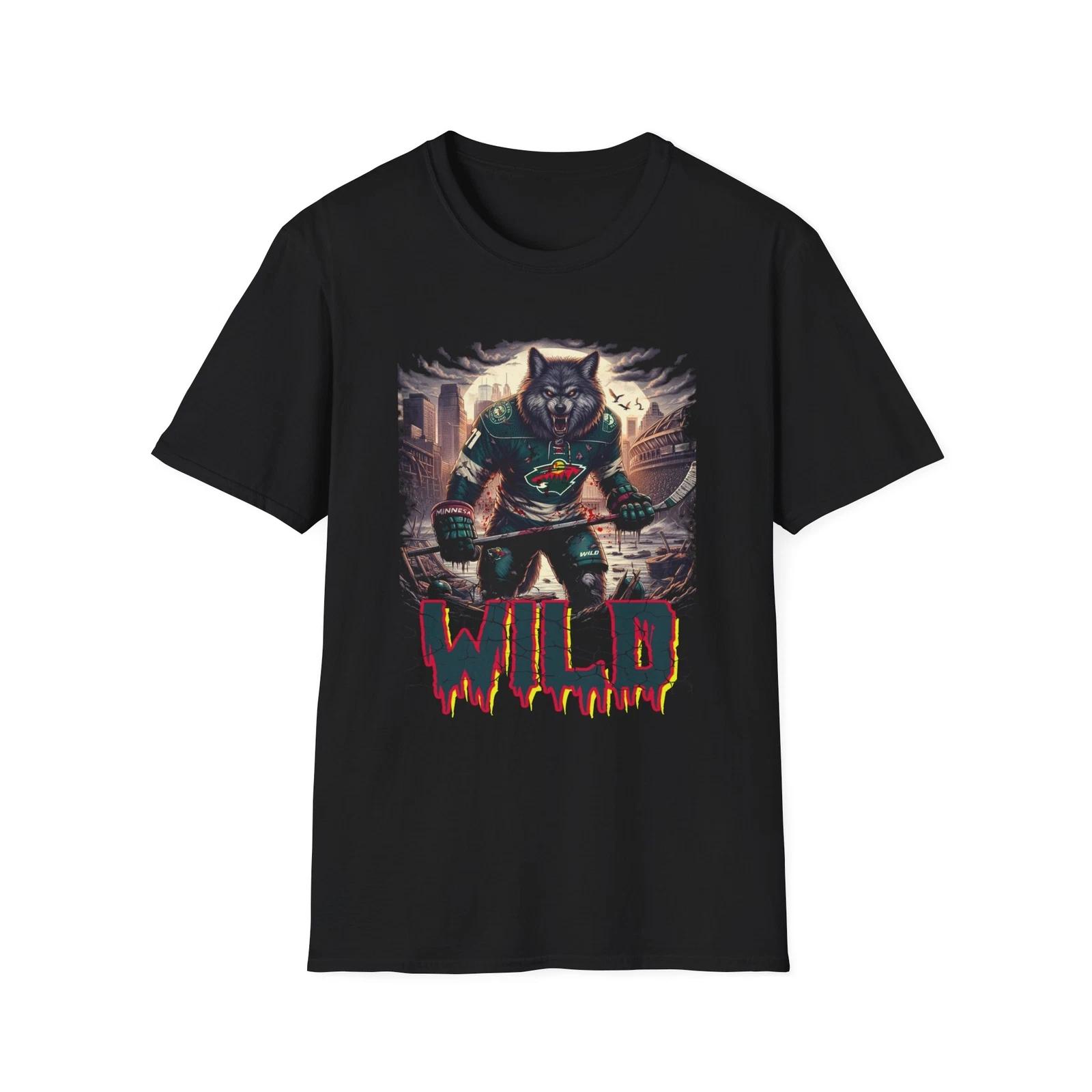 Men s and Women s T-shirts Wilderness of Fear - Minnesota Wild Horror Mashup T-Shirt XL