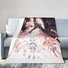 Anime Puella Magi Madoka Magica Flannel Blanket Comic Novelty Throw Blanket for Home 150*125cm Bedspread