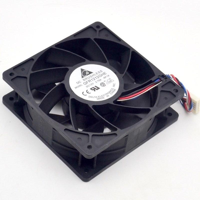 1PCS QFR1212GHE 12V 2.70A 12038 120MM 12CM 6000RPM Server Fan Cooling For Delta