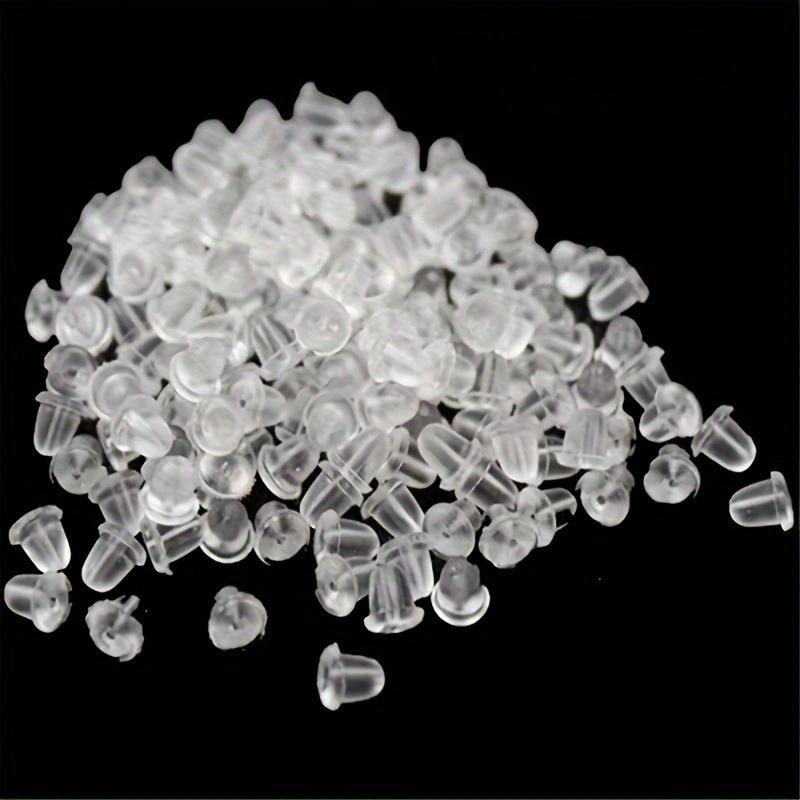 Clear Silicone Earring Backs - Non-Slip Grip, Secure Fit for Pierced Earrings, Jewelry Making,DIY Crafts - Compatible with Studs