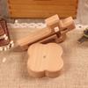Wood Cross Ornament with Bottom Holder Decorative Figurine Decoration for School Office Bedroom Tabletop Decoration