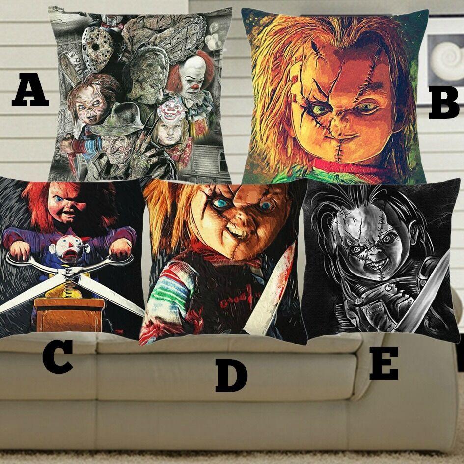 Chucky Good Guy  Doll Horror Movie Design Cushion Pillow Case Cover  New