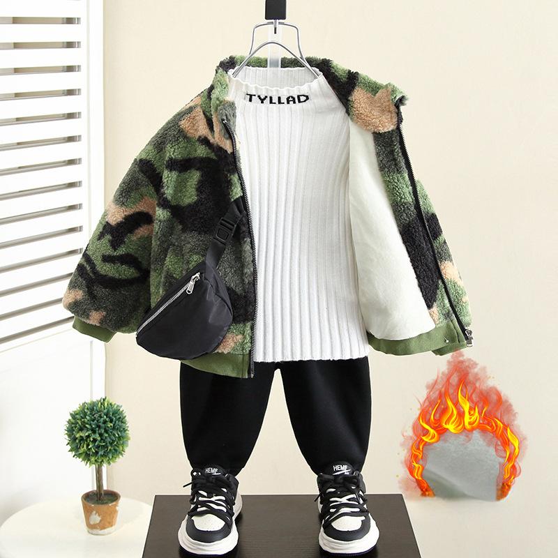 

Повседневное пальто для мальчиков. Осеннее и зимнее детское пальто с флисовой подкладкой.