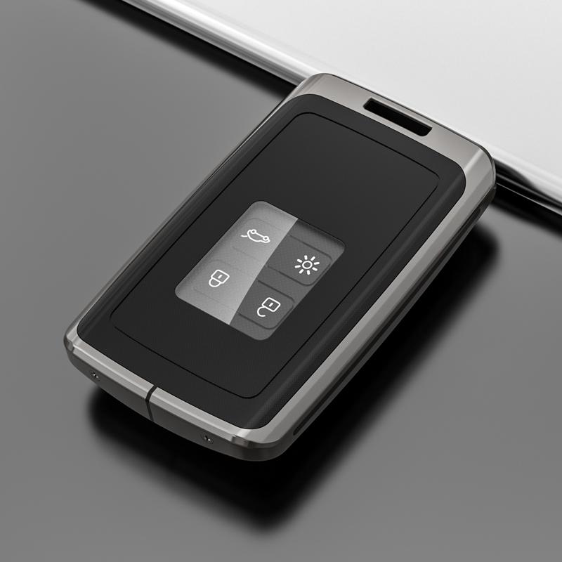 Pouzdro na klíček ze slitiny zinku na auto pro Renault Captur Megane Talisman Espace Clio Zoe Koleos Scenic 4 Arkana Dacia Sandero