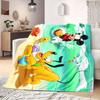Mickey Flannel Blanket Cartoon Print for Bedrooms Sofas Beds Home Decor Picnics Travel Chairs Great Gift Various Sizes
