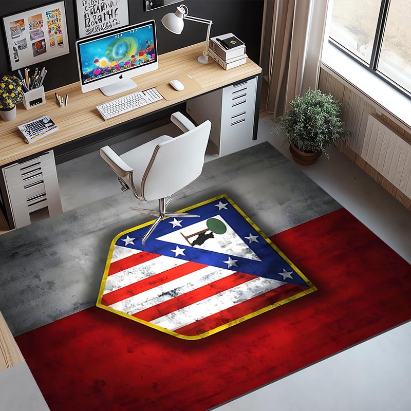 Football Club Pattern Rug, Indoor/Outdoor Mat, for Picnic, Gameroom, Bedroom, Office, Living Room, Home Decor Carpet, Birthday Gift