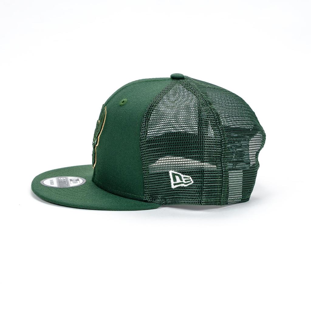 New Era 9FIFTY Snapback Mesh NBA Milwaukee Bucks Cap,