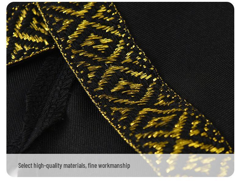 In-Stock Arabic Style Embroidered Vest Robe Set for Middle Eastern Teens & Boys