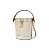 Tory Burch T Logo Embossed Drawstring Closure Hardware Buckle Stitching Leather Bucket Bag Mini Women bags Light-Pink 152431-650