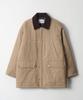 Dthirtyone Two-Tone Collar Padded Work Jacket (Beige)