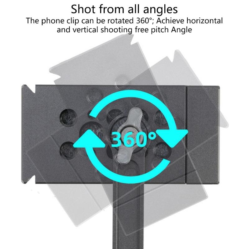 Tragbare Smartphones Musik Live Show Halterung Handyhalter 360 Grad Drehbar Universal Stützständer Halterung