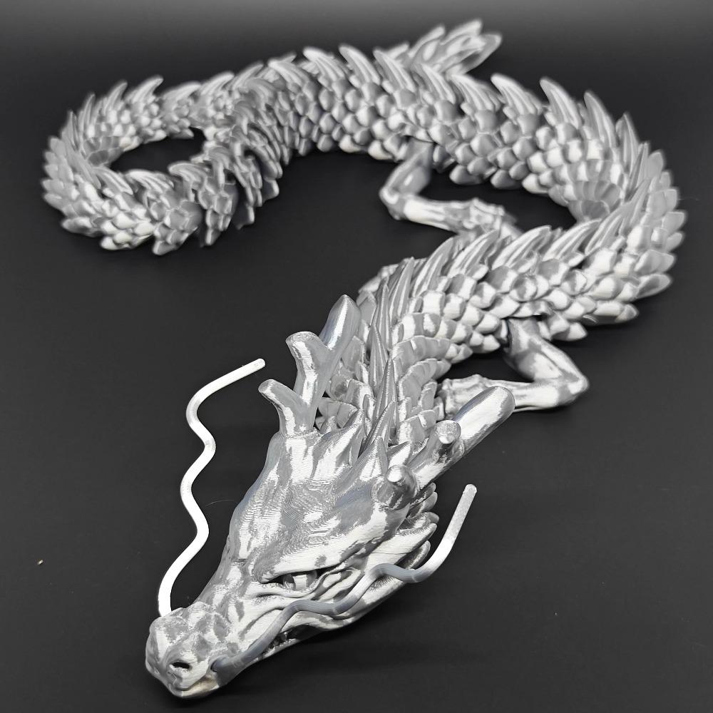 88CM 60CM 3D Printed Gem Dragon Crystal Fidget Toy Rotatable Articulated Dragon Gift for Kids with ADHD Perfect for Birthdays