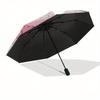 My Melody,Kawaii Automatic Folding Umbrella Simple 8 Rib Design, Bright Cartoon Pattern, Durable Iron Frame, Suitable For Travel, Outdoor, B