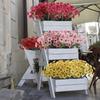 2X Plastic Garden Artificial Flowers Violet Plants Romantic Flower Bouquet Window Kitchen Table Office Pot
