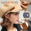 60Pcs Leather Labels Handmade Tags For Clothing Yarn Ball Hand Made Leather Labels Sewing Tags on Hats Knitted Sewing Accssories