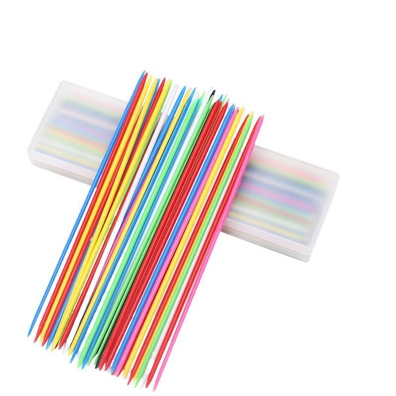 Colorful Pick-Up Sticks: 80s Nostalgic Interactive Educational Game for Kids and Parents