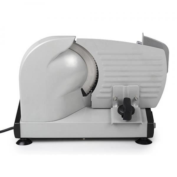 Trancheuse électrique - TRISTAR EM-2099 - Lame inox amovible 19 cm - Epaisseur de coupe règlable - Gris