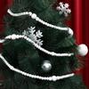 Holzfarbene Weihnachtsperlenkette Holzperlen Girlande Weihnachtsbaumschmuck Holzperlen Kamin Dekoration
