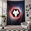 Wolverhampton Wanderers Football Wall Tapestry Home Decor Wall Hanging Cloth for Bedroom Living Room Background