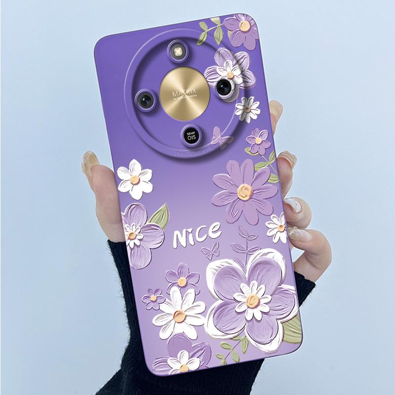 For Honor X9d 5G Case MTN-NX1 Fashion Simplicity Oil Painting Floral Silicone Soft Phone Casing New Design Shockproof Back Cover