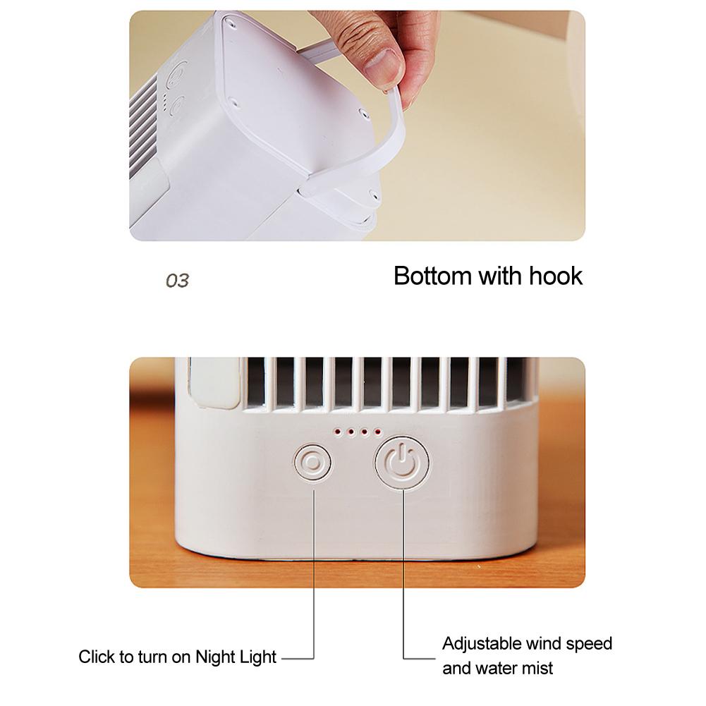 Mini Air Cooler With Hook Compact Air Conditioner 8.5*8.5*22cm Mini Air Conditioner For Home Use For Office Use