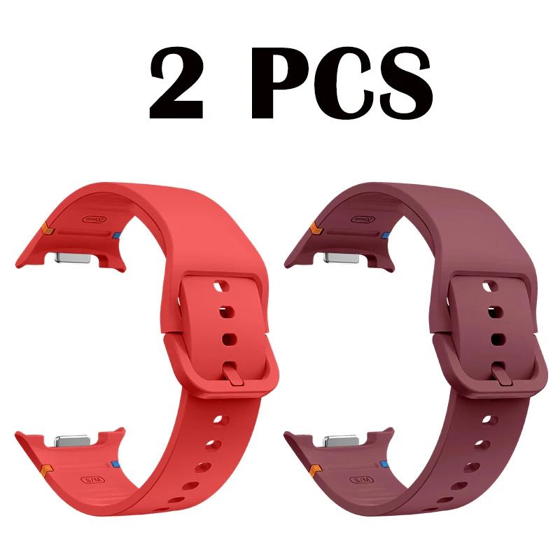 

Силиконовый ремешок без зазоров для Samsung Galaxy Watch 8 40мм 44мм, сменный браслет на запястье, мягкий спортивный ремешок для Galaxy Watch 8 Classic 46мм Galaxy watch 8 40mm