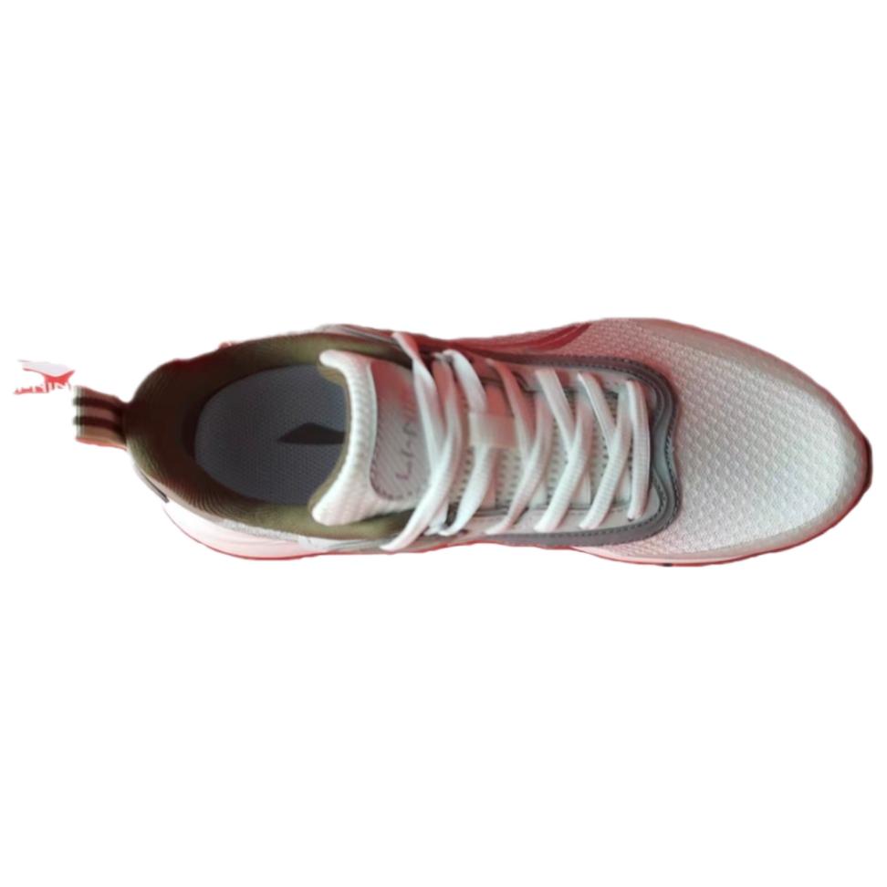 Li-Ning Ανδρικά Αθλητικά Παπούτσια Casual Χαμηλού Προφίλ με Στρογγυλή Μύτη και Δέσιμο με Κορδόνια, Ανθεκτικά, με Ανάκλαση, Ελαφριά, Λευκά, Πράσινα AGLT153-4